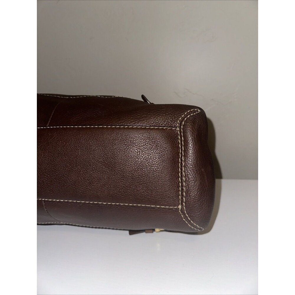 Michael Michael Kors Brown Leather Gold Buckle Purse - Picture 8 of 14